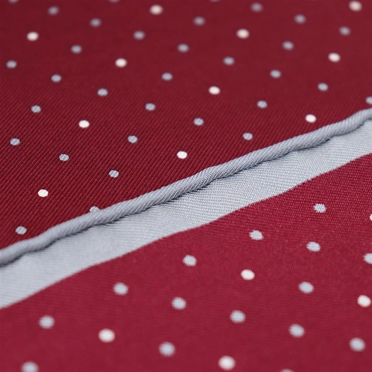 Red Polka Dot Pocket Square