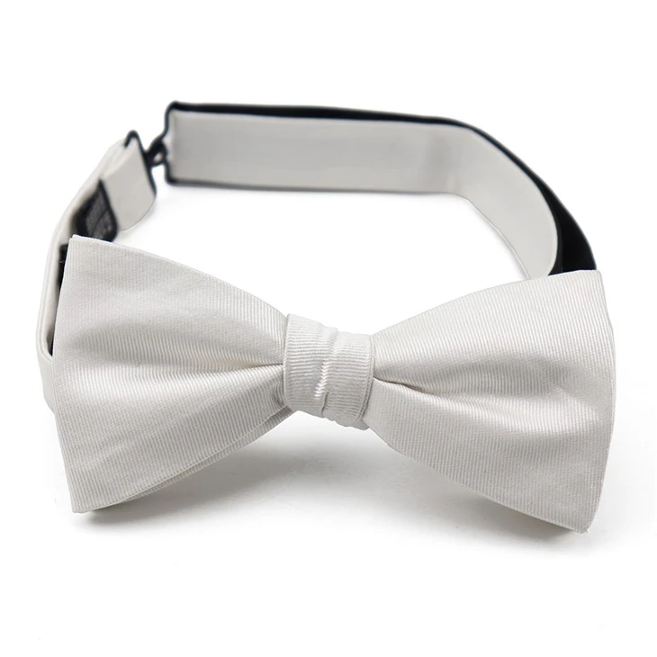 White Pre Tied Bow Tie